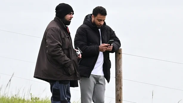 Amar Hussein (left) and Walid Saadaoui in Dover, Kent