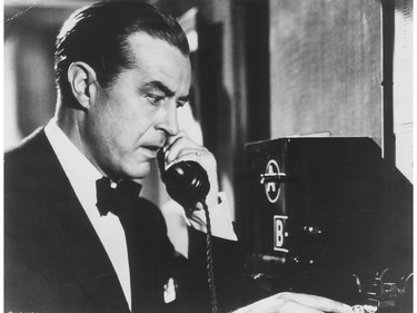 Ray Milland on telephone