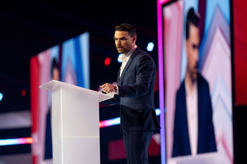 Ben Shapiro speaks on Thursday.