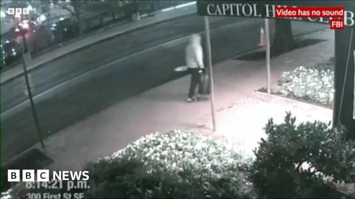 Suspect arrested over pipe bombs placed ahead of 6 January Capitol riot - follow live