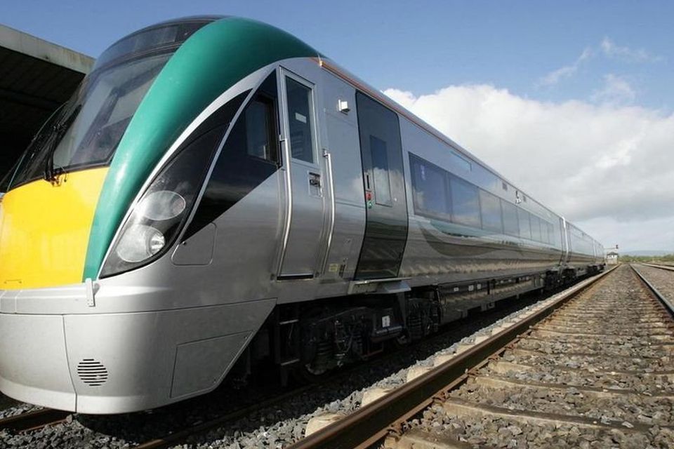 Trains into Dublin are often crowded. Stock image