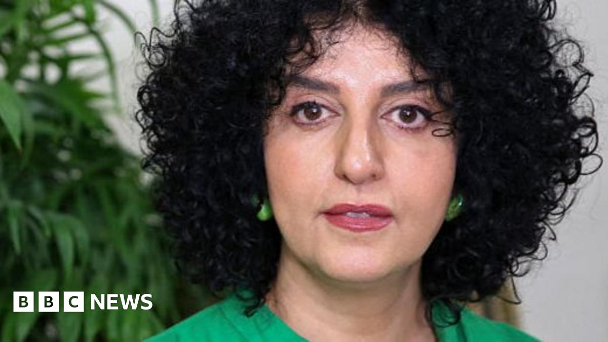 Narges Mohammadi sits in her apartment in Tehran on 16 January 2025