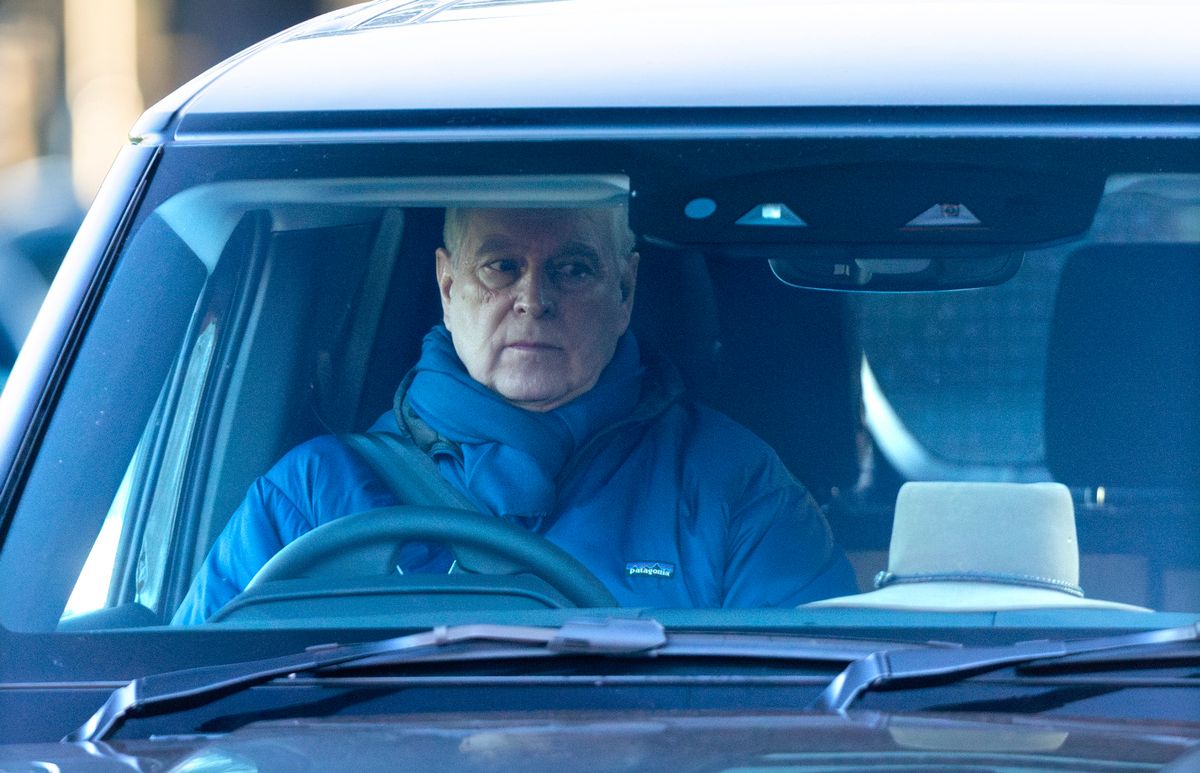 Andrew Mountbatten-Windsor was seen driving to Windsor Castle alone on Christmas Day
