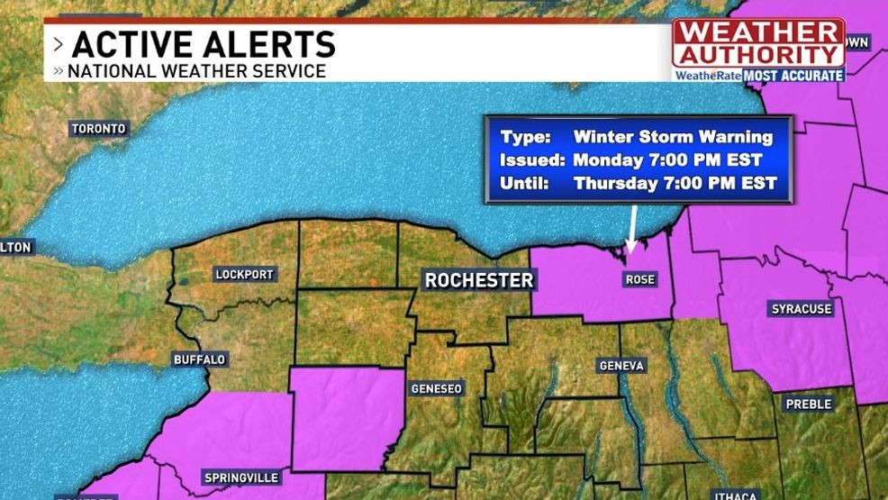 Winter Storm Warning for Lake Effect Snow