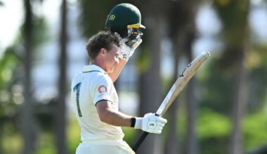 Nathan McSweeney double hundred for Australia A vs England Lions, Day 2 at Allan Border Field, Ashes, match report, latest news