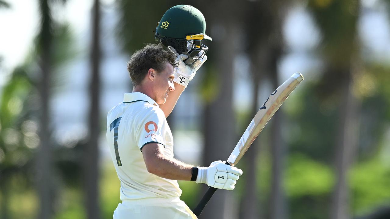 Nathan McSweeney double hundred for Australia A vs England Lions, Day 2 at Allan Border Field, Ashes, match report, latest news