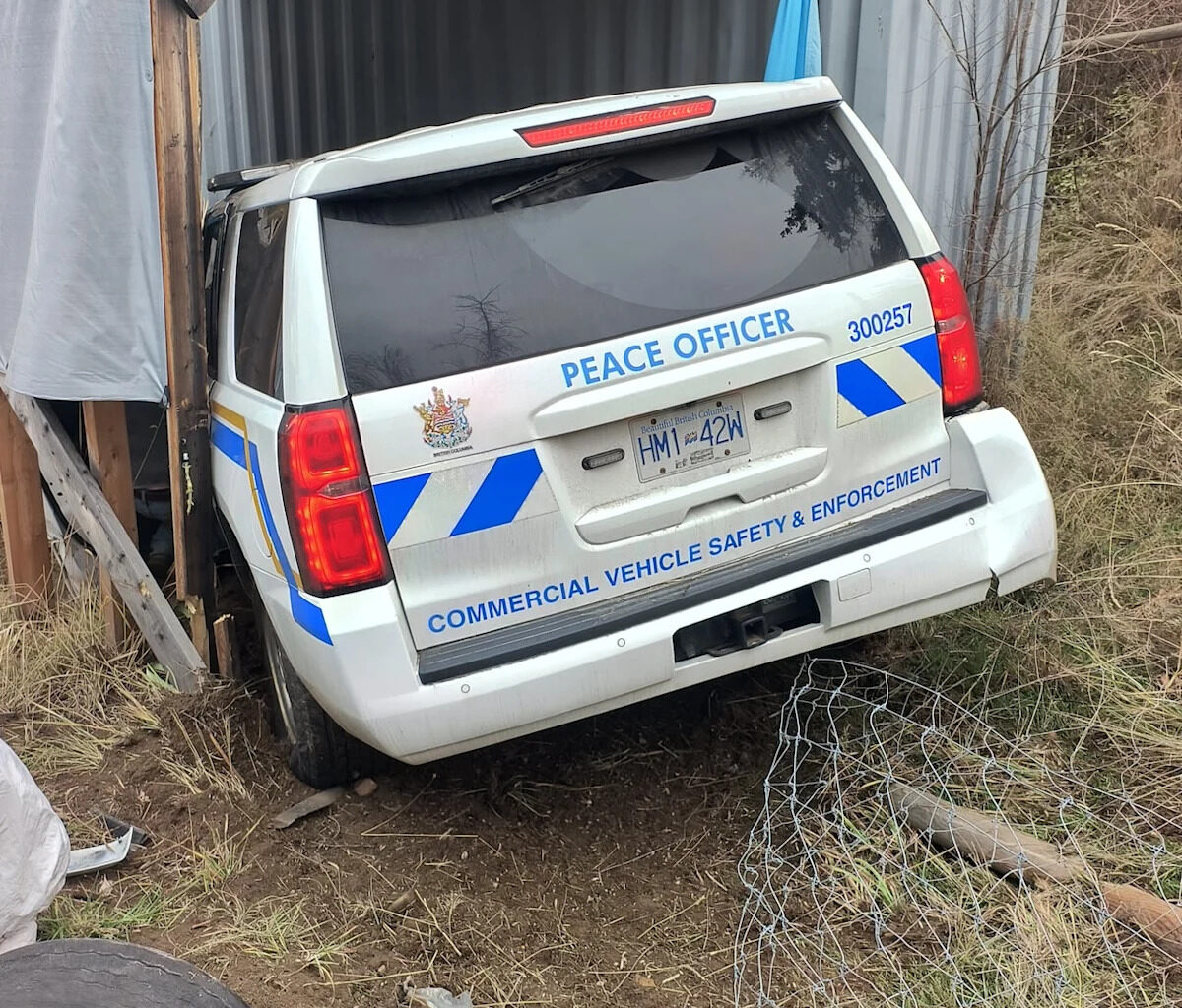 'Oh no, not again': B.C. family sees 4 crashes into backyard in 3 years