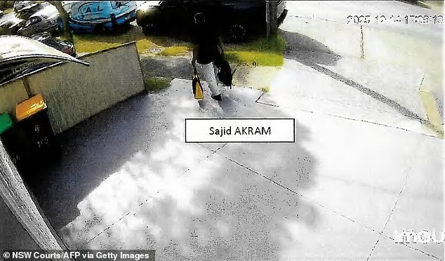 CCTV shows Sajid Akram on the same day as the Bondi Beach shooting