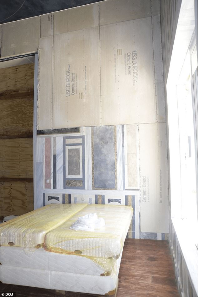 Another photo shows a pair of mattresses that appear to have been left to rot inside a shrink wrap that has turned a shade of yellow