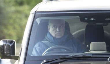 Andrew Mountbatten-Windsor appeared tense and uncomfortable as he broke cover in Windsor, gripping the wheel of his Range Rover while being photographed in public for the first time since the latest allegations emerged