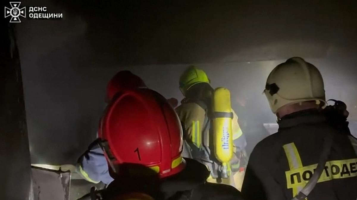 Russian drone strike hits Odesa port and energy infrastructure again