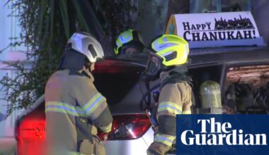 Car with ‘Happy Chanukah’ sign firebombed in suspected antisemitic attack in Melbourne | Crime - Australia