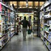 People shop in a supermarket in New York City on Feb. 20, 2025.