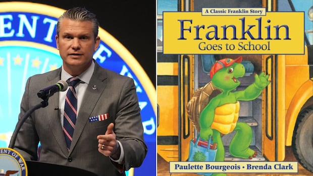 Pete Hegseth post turns Canadian book character Franklin the turtle into soldier targeting 'narco-terrorists'