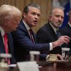 Defense Secretary Pete Hegseth speaks during a Cabinet meeting in the Cabinet Room at the White House on Dec. 2.