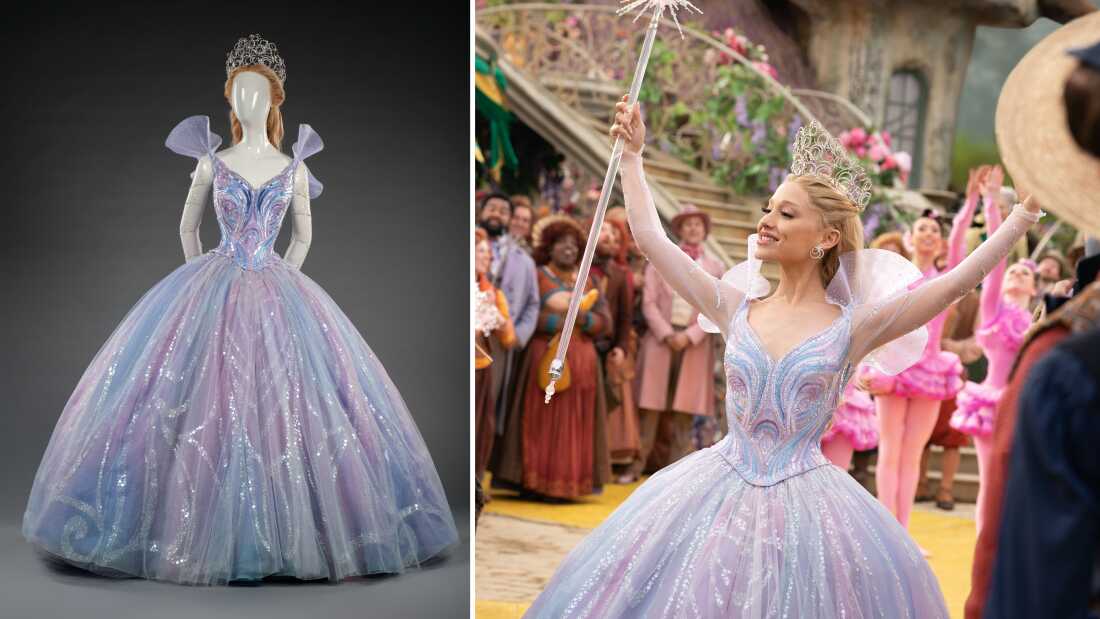Ariana Grande as Glinda in Wicked: For Good.