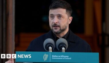 Irish police investigating drone activity during Ukrainian president's visit