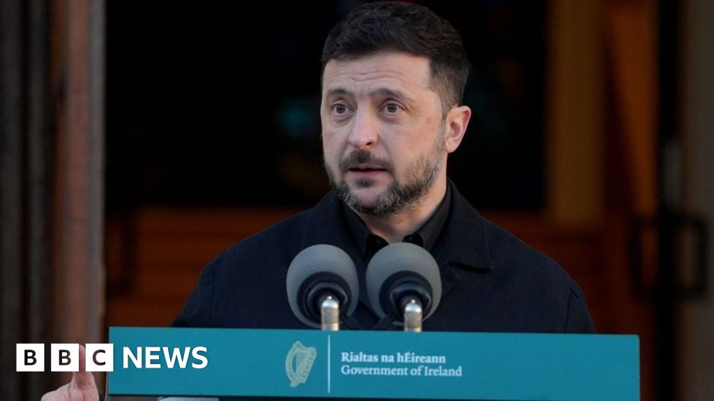Irish police investigating drone activity during Ukrainian president's visit