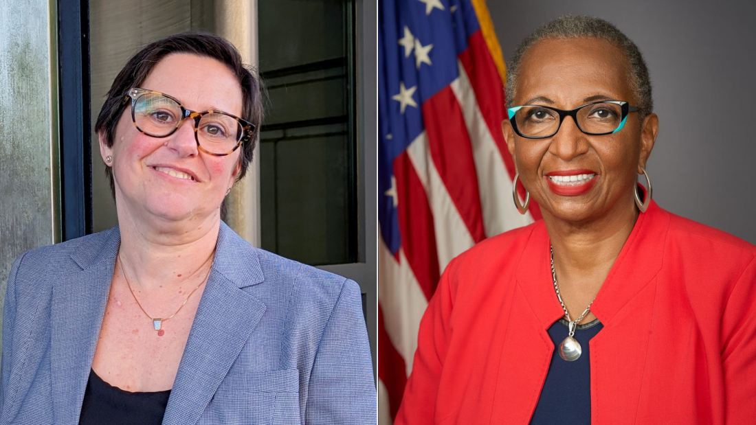 Merit Systems Protection Board member Cathy Harris (left) and National Labor Relations Board member Gwynne Wilcox (right) were fired by President Trump earlier this year.