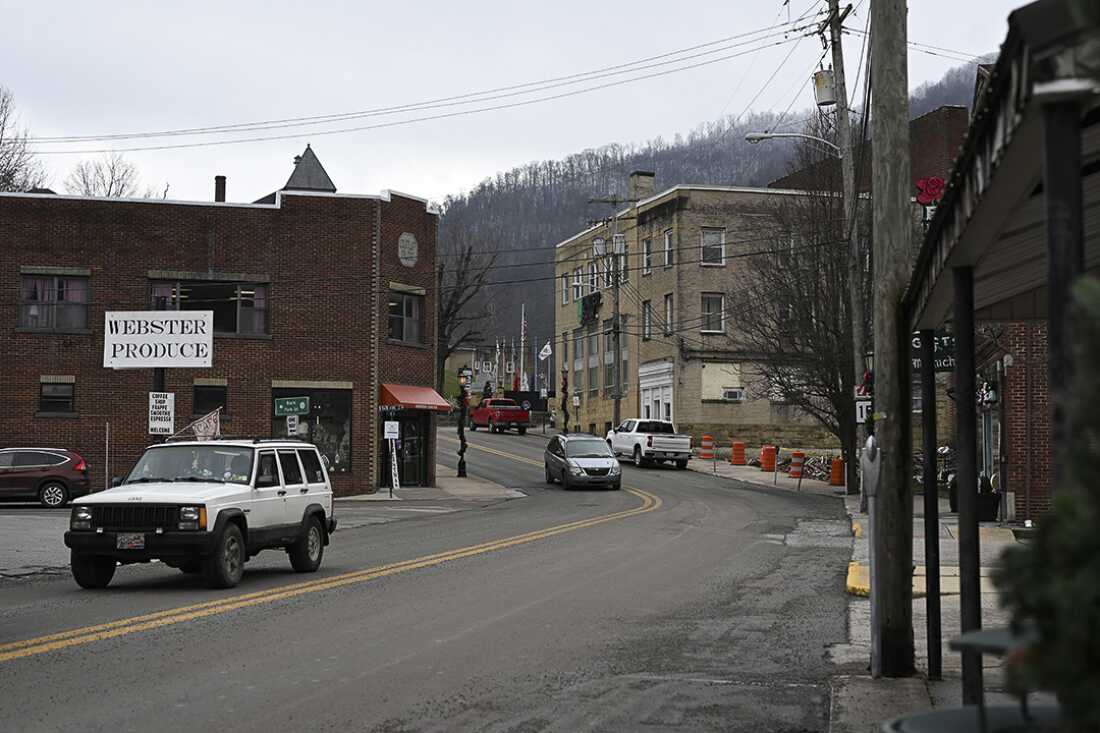 Main Street in Webster Springs, W.Va. on Dec. 3, 2025.