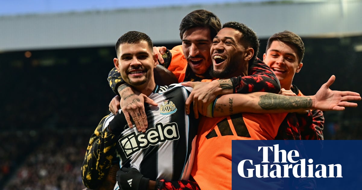 Guimarães scores from corner before Newcastle cling on against 10-man Burnley | Premier League