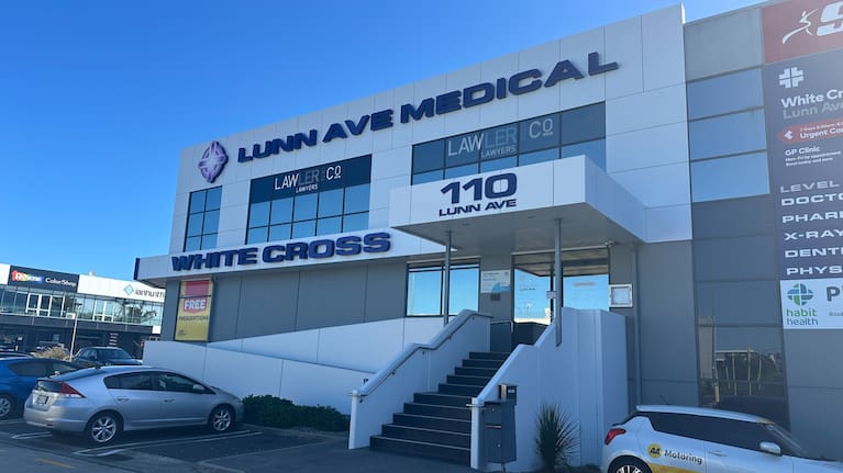 The Lunn Ave medical centre where the victim went with critical injuries. 