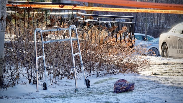 'She froze to death,' says grandson of woman found dead outside Laval seniors' residence