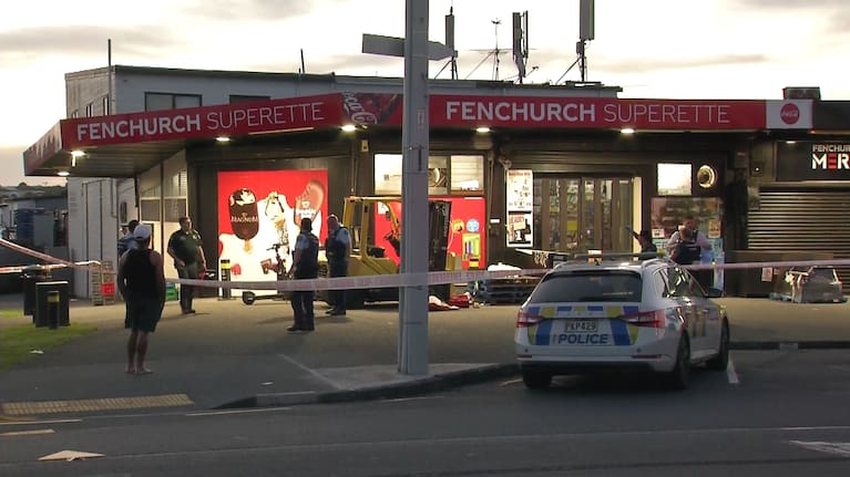 Emergency services at the scene of a reported assault in Auckland's Glen Innes. 