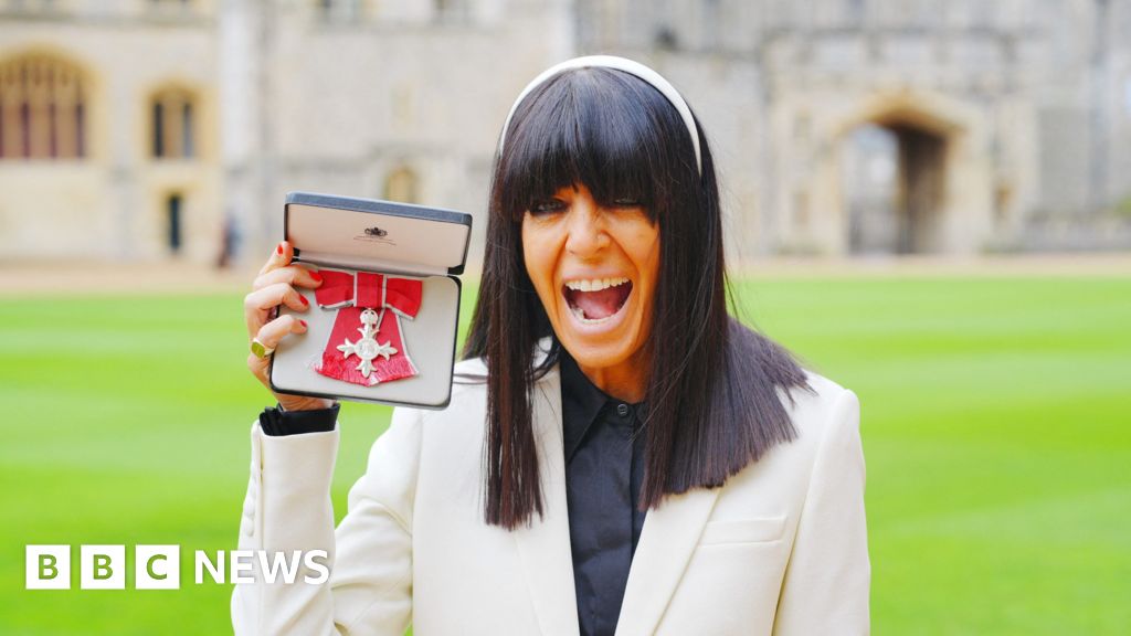 TV faithful Claudia Winkleman made MBE by the King at Windsor Castle