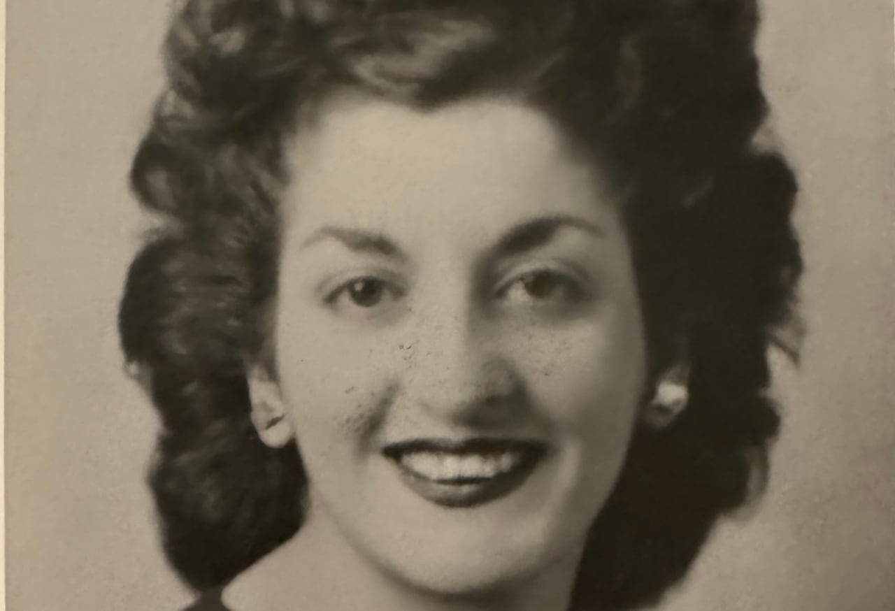 A portrait of Annie Resk, who married Michael Resk in 1946. 