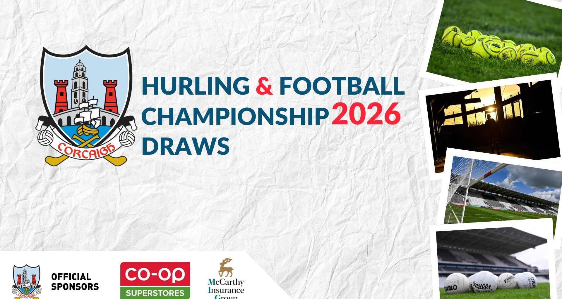 Championship Draws 2026 – Cork GAA