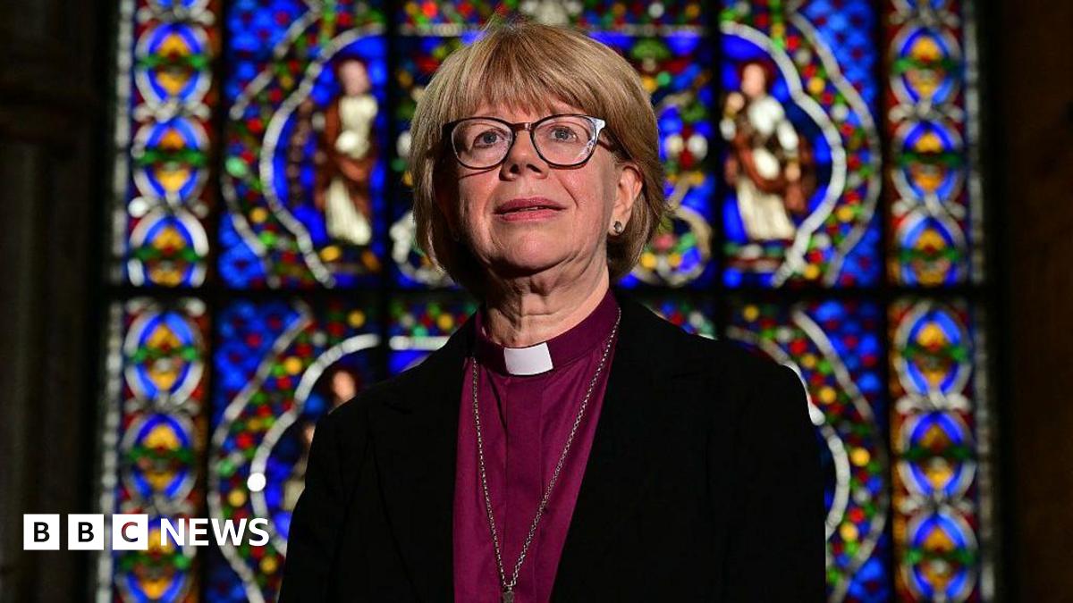 Britain's new Archbishop of Canterbury-designate, Sarah Mullally, poses for a photograph in The Corona Chapel at Canterbury Cathedral, south east England on October 3, 2025