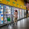 A customer shops for produce at an H-E-B grocery store on February 12, 2025 in Austin, Texas.