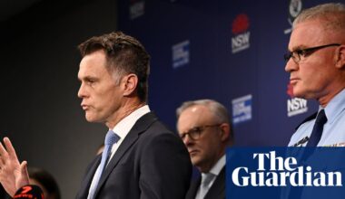 ‘They were shot in the front’: premier and top cop defend police response to Bondi terror attack | New South Wales