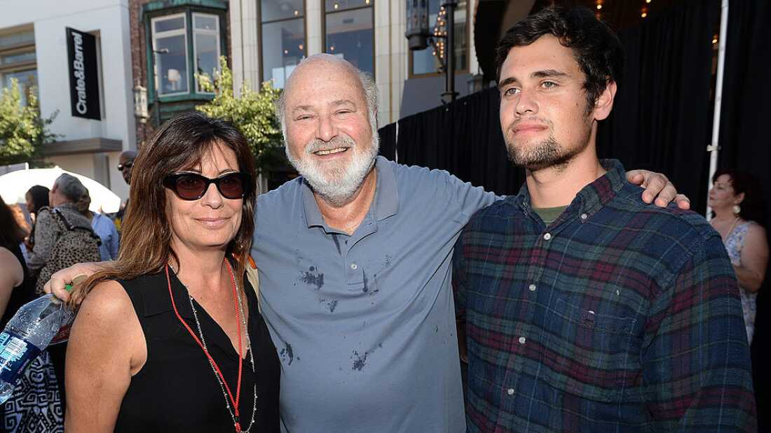 FILE — Actor/Producer/Director Rob Reiner (center) and wife Michele Singer (L) and son Nick Reiner (R) attend Teen Vogue's Back-to-School Saturday kick-off event at The Grove on August 9, 2013 in Los Angeles, California.