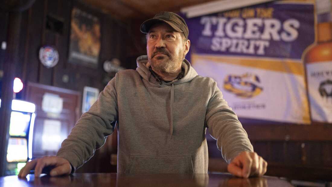 Tim Blake, owner of the Three Legged Dog, stands inside his establishment in New Orleans on Dec. 4, 2025. He was an early adopter of Project NOLA’s crime camera initiative, making the bar one of the first in the French Quarter to join the network.