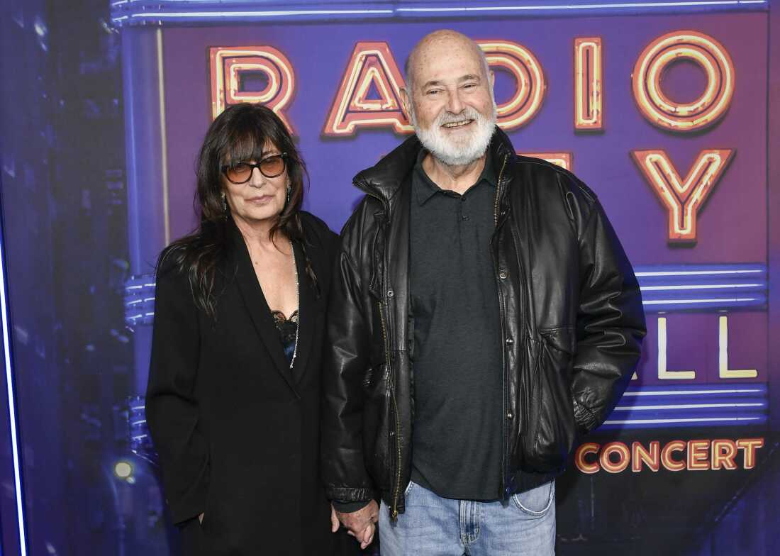 Rob Reiner, right, and wife Michele Singer Reiner attend the SNL50: The Homecoming Concert at Radio City Music Hall on Friday, Feb. 14 in New York.