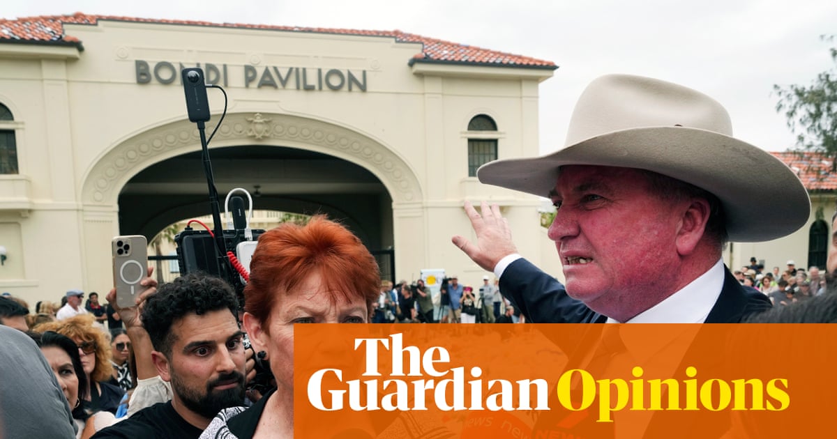 At the Bondi vigil, Pauline and Barnaby turned tragedy into opportunism. It is inexcusable | Julianne Schultz