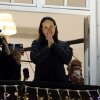 Nobel peace laureate Maria Corina Machado greets supporters from a balcony of the Grand Hotel in Oslo, Norway, in the early hours of Dec 11, 2025.