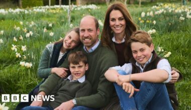 William and Catherine release annual Christmas card portrait