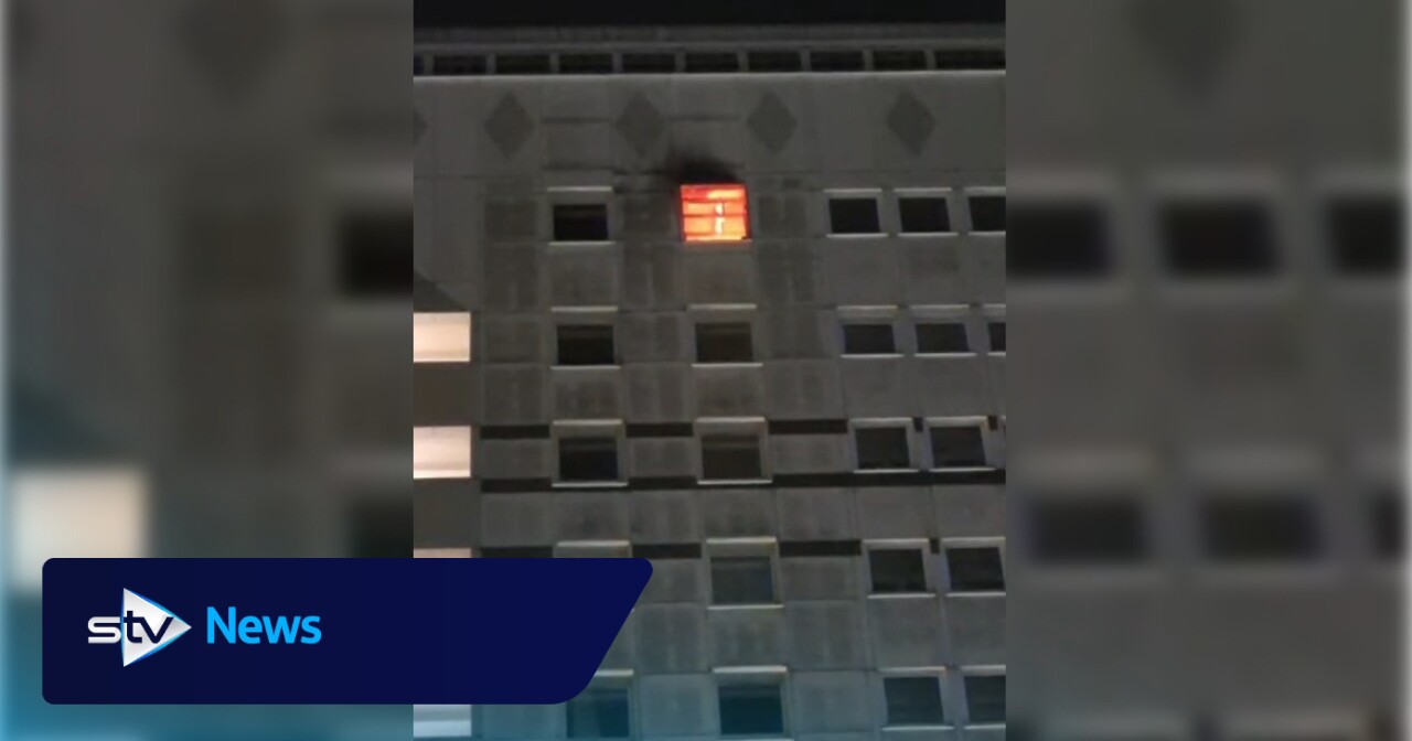 More than 50 firefighters battle blaze at Whifflet high-rise flats as residents evacuated