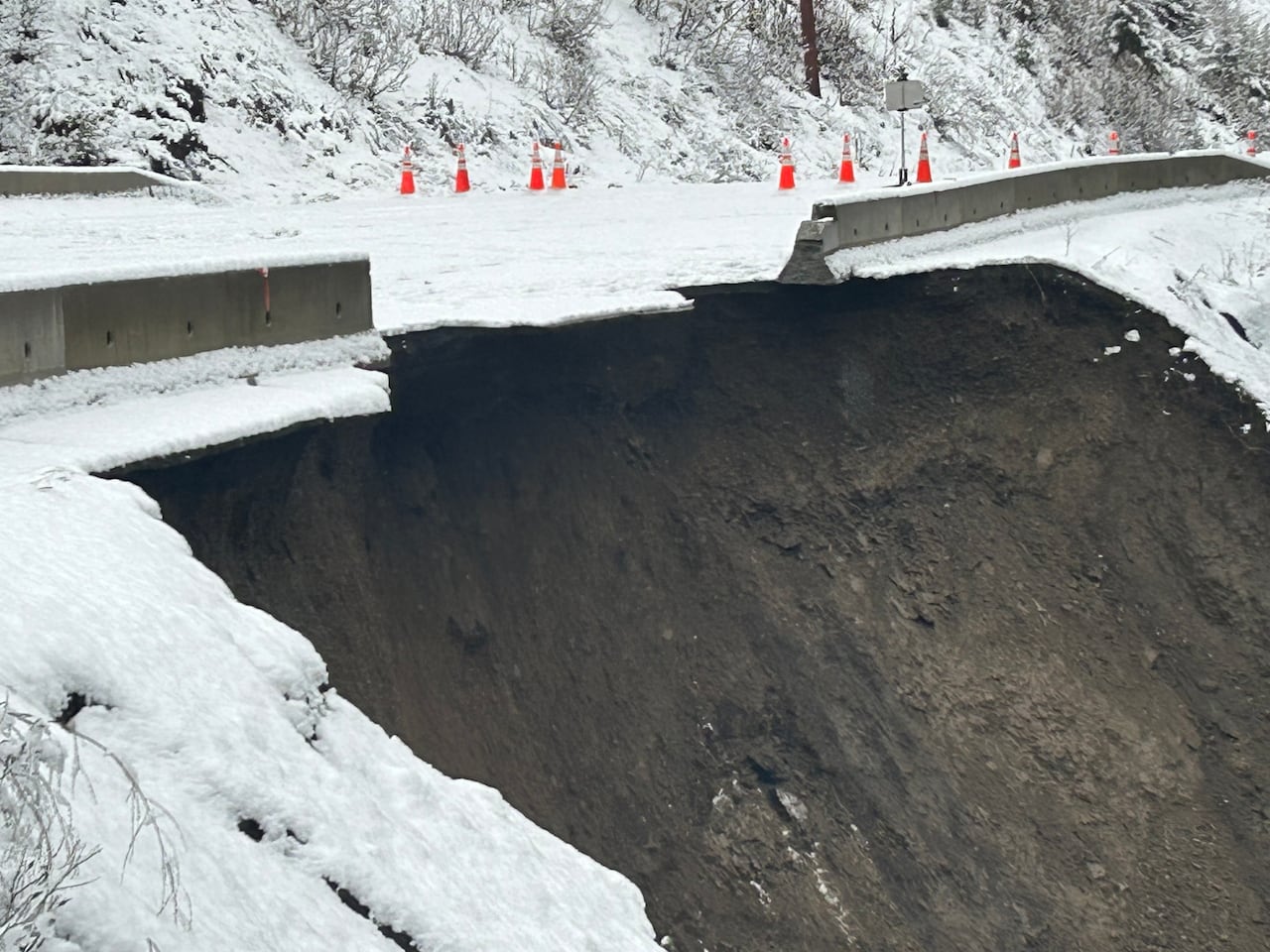 Flood Damage on Highway 3