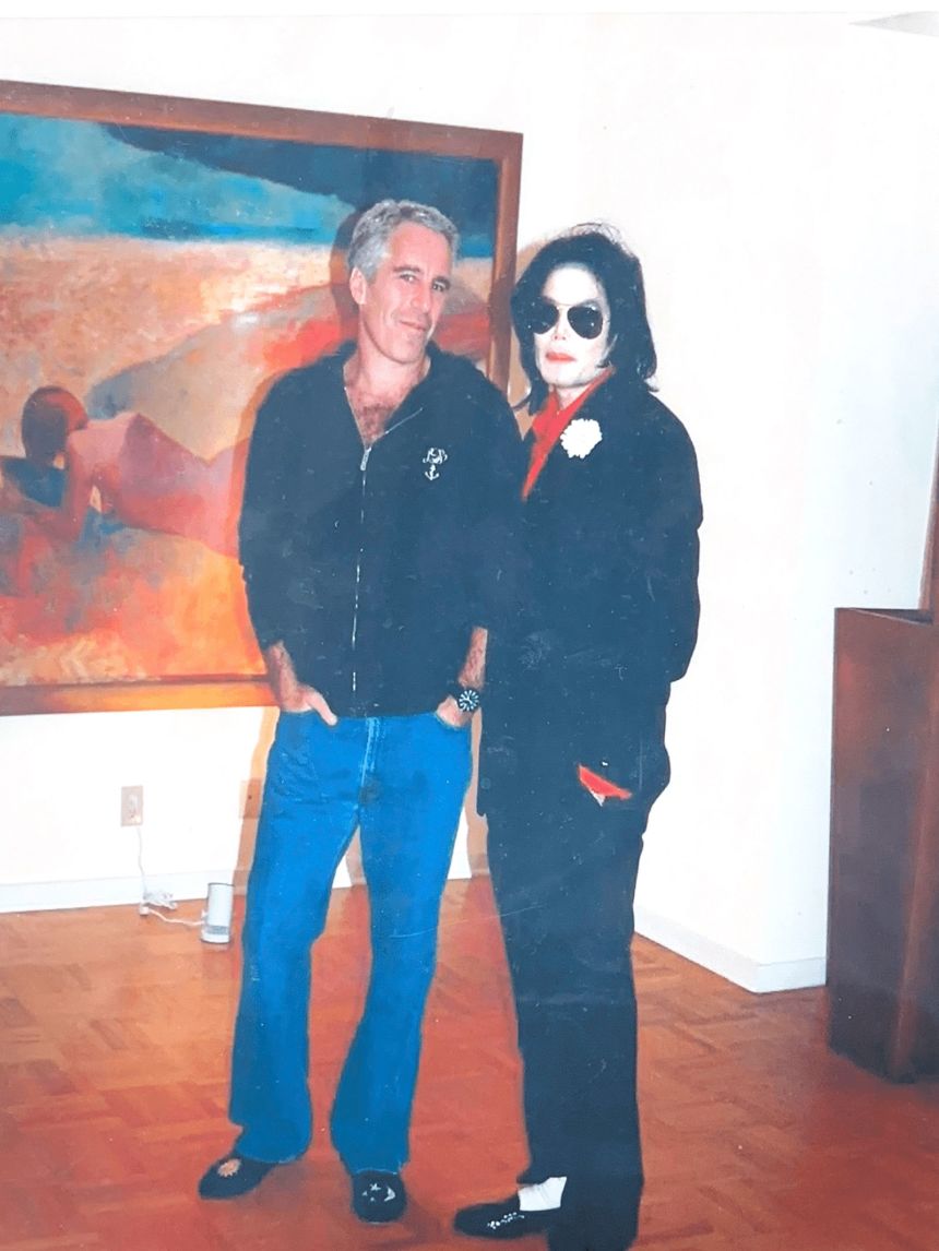 Michael Jackson and Jeffrey Epstein, in this undated photo released by the Justice Department as a part of the release of the Epstein Files, on Friday, December 19, 2025.