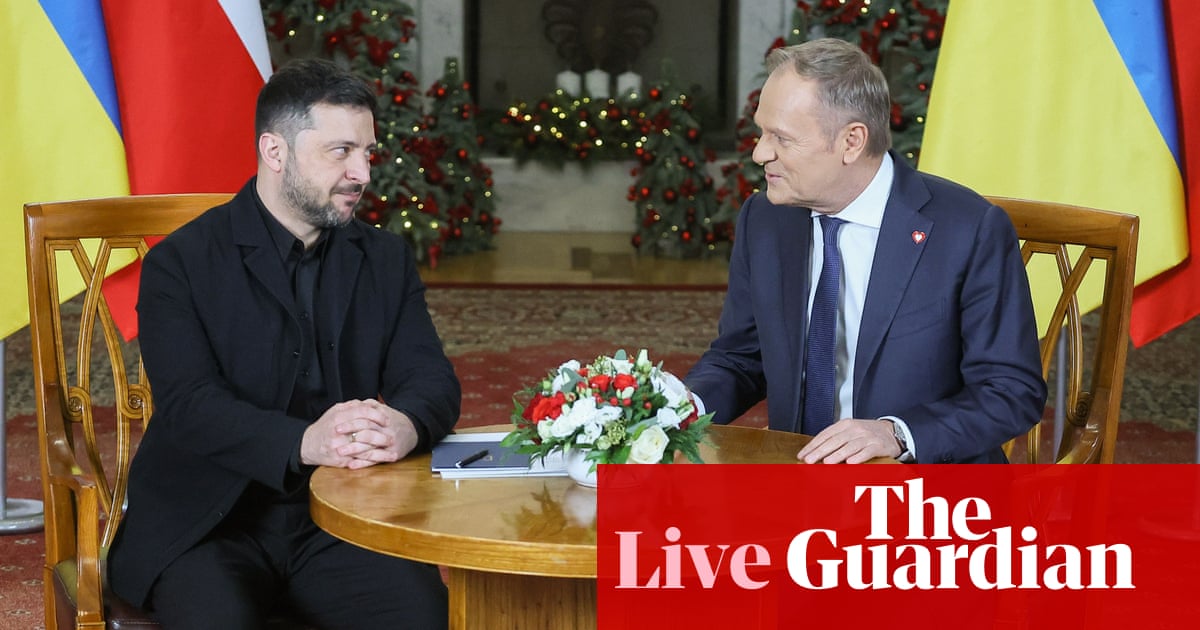 Zelenskyy and Polish PM hail EU’s €90bn loan: ‘Scariest thing for Russians is when we’re together’ – as it happened | Ukraine