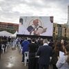 Pope Leo XIV leads a Mass on the waterfront in Beirut on Tuesday.
