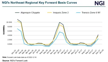 Natural Gas Futures Stabilize as Traders Monitor Early January Cold Risks