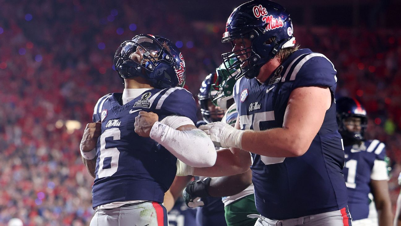 Ole Miss bounces Tulane in first CFP test without Lane Kiffin