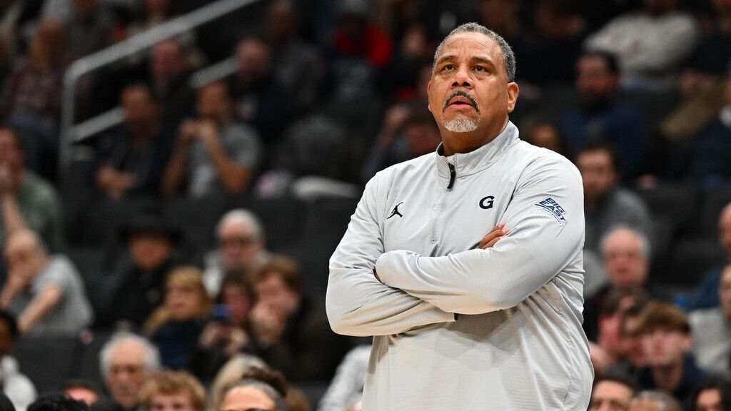 Georgetown suspends coach Ed Cooley for bottle toss