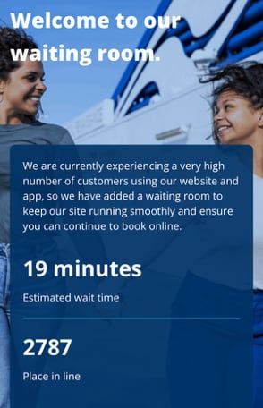 an online waiting room