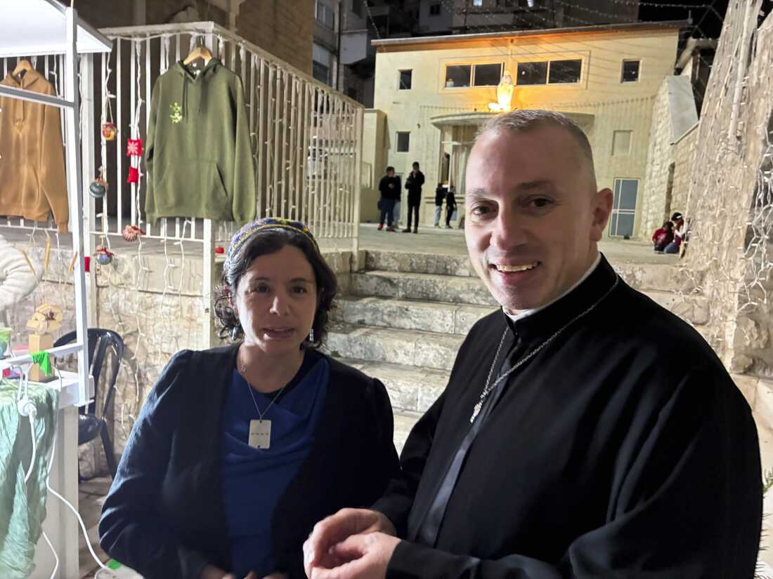 Rabbi Na'ama Dafni and Rev. Yousef Yacoub in Haifa, Israel.